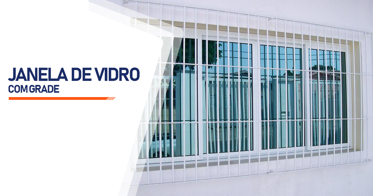 Janela De Vidro Com Grade Uberaba